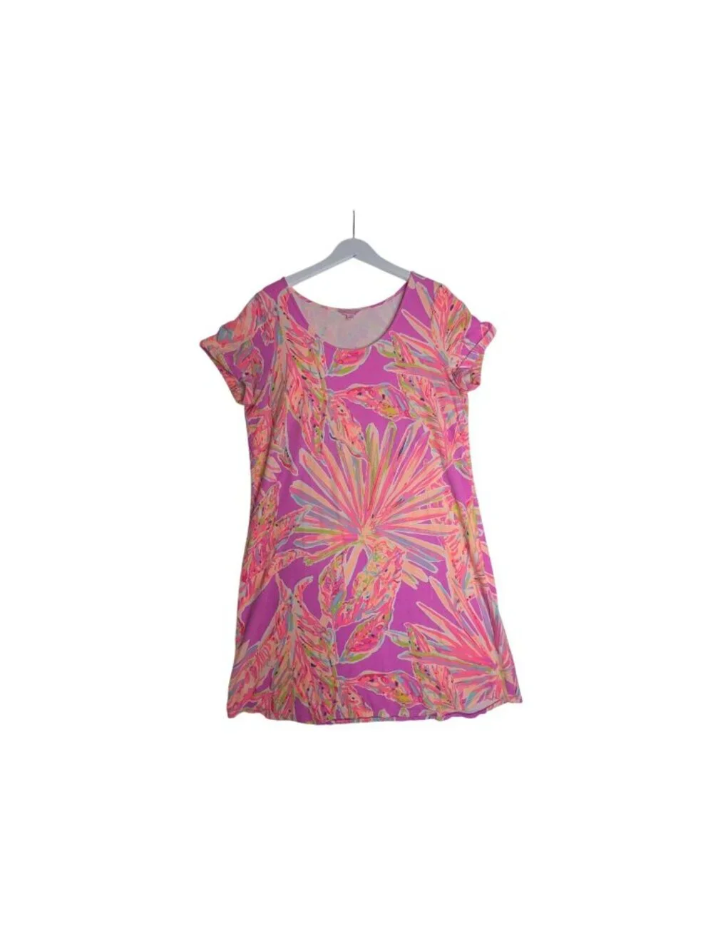 Lilly Pulitzer Tammy Dress Amethyst Sunseekers Pink Purple UPF 50 XL - Picture 10 of 11